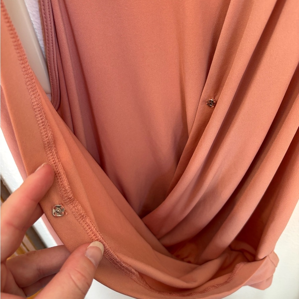 BCBGeneration Women's Coral Pink Bubble Tank Top - Picture 3 of 7
